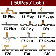 50Pcs/Lot , On Off Volume Button Flex Cable For Motorola Moto E5 E6 E6s E7 Power Plus Play Go E20