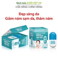 Nano Glutathione 2000mg NMN Collagen Beautiful Oral Capsule Helps Smooth Skin, Whiten Skin, Reduce Slingshotm dark spots - Box of 30 capsules