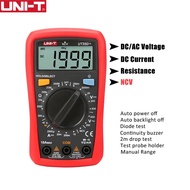 UNI-T วัดความต้านทานมัลติมิเตอร์ UT33A UT33C UT33B UT33D บวกตัวทดสอบความจุป้องกันการเผาไหม้พ็อกเก็ตเ