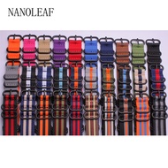 HOT Nylon Watch Band for Army Sports Style Strap 18MM 20MM 22MM 24MM Wristband Accessories with Black Ring Buckle