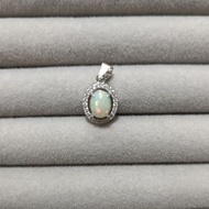 🎁特價彩光💘S925純銀天然歐泊opal蛋白石吊墜✨✨