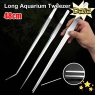 DALIA 1Pcs Aquarium Tweezer, 48cm Long Tong Water Grass Clip,  Stainless Steel Aquarium Supplies Pet