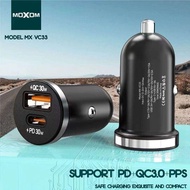 MOXOM MX-VC33 MULTIPLE PROTECTION DUAL CAR CHARGER WITH CABLE (MX-VC33) |     30W Car Charger Type C
