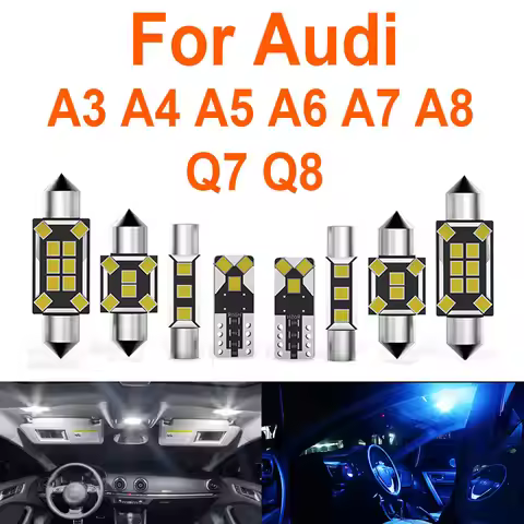 ABRIGHT No Error LED Interior Light For Audi A3 S3 8L 8P 8V A4 S4 B5 B6 B7 B8 A5 S5 A6 S6 C5 C6 C7 A
