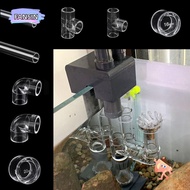 FANSIN1 Tank Tee Way Joints, Transparent Plexiglass  Acrylic Pipe Fittings, 16 20mm 90 Degree Elbow 