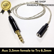 Kabel Jack Akai Stereo 6,5mm Trs To Jack Mini Aux 3,5mm Female 2 Meter