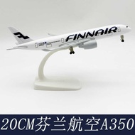 20CM Alloy Airplane Model Finland 350 Souvenir Collectibles Airguest 350 Finland Airlines