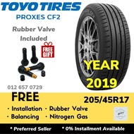205/45R17 TOYO Proxes CF2 (Installation) Made In Japan New Tyre Tires Tayar Rim Wheel 17 inch WPT NI