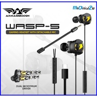 Armaggeddon WASP-5 Type-C Gaming Earphones with Dual Driver & Microphone