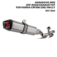 Akrapovic MR5-QTA motorcycle Full exhaust Exhaust Kit For Honda CRF300 CRF250 CRF300L CRF300RALLY CR