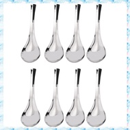 [R Q M U] 8 Pack Soup Spoons, Stainless Steel Soup Spoons, Thick Heavy-Weight Table Spoons