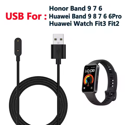 Charger Cable for Huawei Band 9 / 8 / 7 / 6 / 6Pro Power Adapter for Huawei Watch Fit 3/ Fit 2/Honor