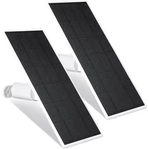 Panel Charger for Google Nest Cam Outdoor or Indoor, Battery - 2.5W Solar Power - Camera Solar Panel