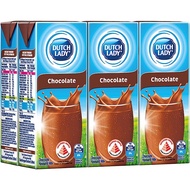 Dutch Lady UHT 200ML Chocolate Milk/Full Cream Milk/Low Fat Milk/Strawberry Milk/Full Cream Milk - Case