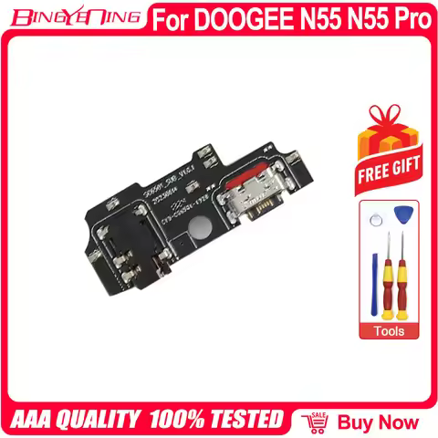 100% New Original Charging Port Board USB Board Repair Accessories Parts For DOOGEE N55 N55 Pro Cell