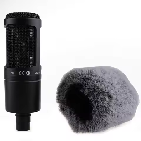Artifical Fur Windscreen Cover Microphone Windproof Windshield Pop Filter For Audio Technica ATR2500