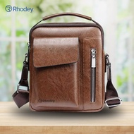 Tas Selempang Pria Messenger Bag PU Leather Rhodey - 8602