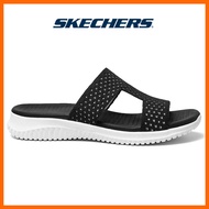 Skechers_รองเท้าแตะผู้หญิง On-The-GO GOwalk 5 รองเท้าแตะส้นสูงยืดหยุ่นสูงรูปตัว I ของผู้หญิง-Grey