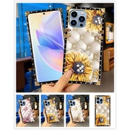 Casing for honor X9B / X9A / X8A / X7 / honor90 honor70 honor50 5G Luxury Tide Brand sunflower Shock