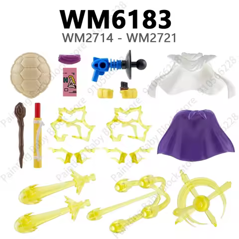 WM6183 WM2714 WM2715 WM2716 WM2717 WM2718 WM2719 WM2720 WM2721 Compatible with Action Figures Parts 