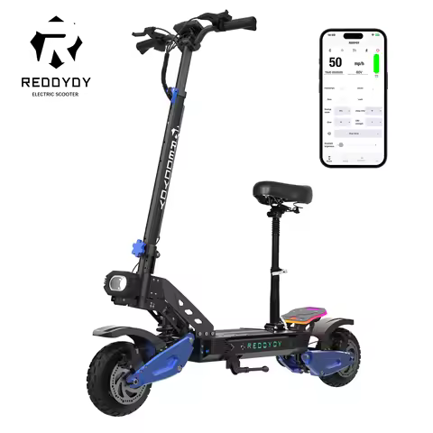 RD2 Adult Electric Offroad Scooter, 50 MPH Max speed 60V 25Ah, 55-Mile Long Range 10.5" Off-Road Tir