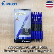Pilot® G2 Premium Gel Roller Pens Fine Point 0.7 mm Black Blue Red Ink ปากกาเจล แบบกด