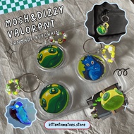 Valorant Acrylic Keychain | Gekko Skills-Mosh&Dizzy
