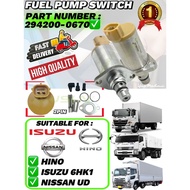 294200-0670 FUEL PUMP SWITCH FOR HINO, ISUZU 6HK1, NISSAN UD -2PIN- WITH SCREW AND GASKET