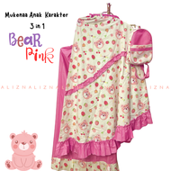 Alizna - Mukena Anak Karakter Bear Lotso Free Sajadah Muka