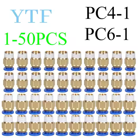 3D Printers Pneumatic Connectors PC4-01 PC6-01 3.0mm PTFE Tube Quick Coupler J-Head Fittings For V5 