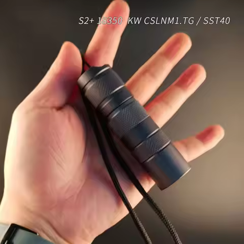 18350 version Convoy S2+ Gray KW CSLNM1.TG SST40 SFT40 , 18350 flashlight