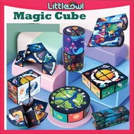 Baby Cartoon 3D Magic Cube Magnet Fidget Toy Kids Puzzle Cube Toys