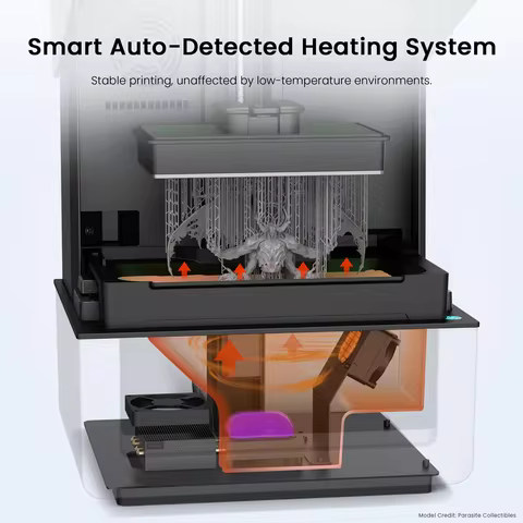 UniFormation GK3 Pro Resin LCD 3D Printer16K 9.6'' High-Resolution With 385nm COB Light Source 3D Pr