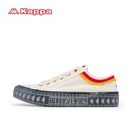 卡帕男女同款经典帆布鞋子情侣运动休闲板鞋海贼王联名厚底小白鞋 经典白 35