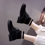 Package postagePopular Dr. Martens Boots Female British Style Student Flat Boots Children2022Autumn and Winter Suede V