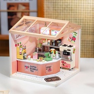 Ien ien Rolife Plastic Miniature House Double Joy Bubble Tea DW006