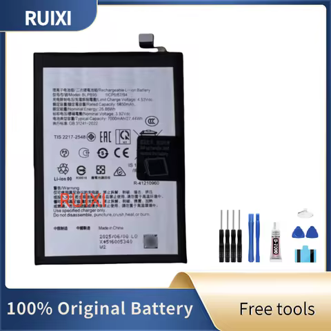 RUIXI BLPB95 3.92V 7000mAh Battery For OPPO Realme GT Neo 7 SE mobile phone battery + Tools