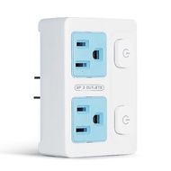 RONEVER 節電2開2插分接器 3孔 ZPR-056  白色  1個