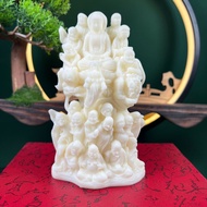 Tượng 18 vị la hán ( nhiều màu). Trang trí trên ô tô tiểu cảnh bonsai ghép lũa để bàn trà phòng khác