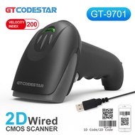 GTCODESTAR X-9301C 2D 2.4G scanner 1D laser Barcode scanner 2D Wireless Scanning USB Barcode Reader