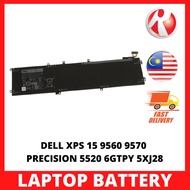 Del XPS 15 9560 9570 PRECISION 5520 6GTPY 5XJ28 97WH  BATTERY REPLEACEMENT