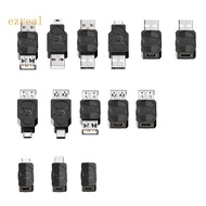 ez USB Adapter Micro USB Mini USB Male Female Converter Data Sync Charging 480Mbps