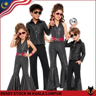 Kids Retro Disco Sequined Party Costume | 70s 80s Dance Outfit for Performance & Halloween