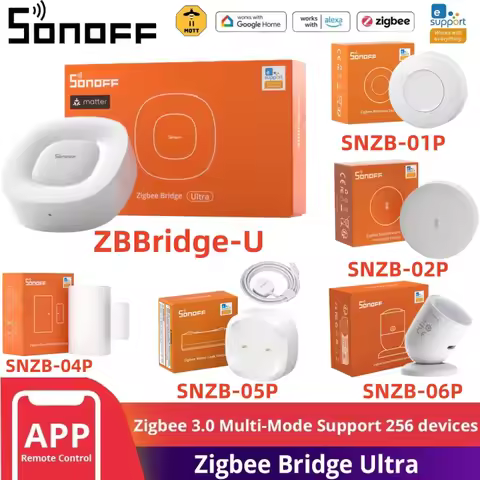Sonoff Zigbee Bridge Ultra Matter Sonoff Zbbridge-U SNZB-06P Sonoff Switch SNZB-02P SNZB-05P SNZB-03