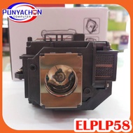 หลอดภาพโปรเจคอเตอร์ ELPLP58 โปรเจคเตอร์หลอดไฟสำหรับ Projector EPSON H369A H368A H367A H367B H367C EX