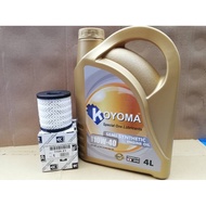 PEUGEOT 206,208,308,408,508,3008,5008 OIL FILTER 1109-Z1 + KOYOMA 10W40 SEMI SYNTHETIC ENGINE OIL