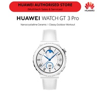 HUAWEI smart watch GT 3 Pro Ceramic Sapphire Glass Leather Strap Free diving Mode 100+ Workout Mode 