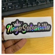 Hologram Name request sticker