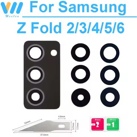 Rear Camera Glass Lens For Samsung Galaxy Z Fold 2 3 4 5 6 Z Fold2 Z Fold3 Z Fold4 Z Fold5 Back Came