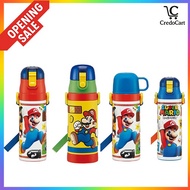 Skater Super Mario Kid's Stainless Steel Water Bottle【Direct from Japan】 430ml , 470ml , 480ml , 580